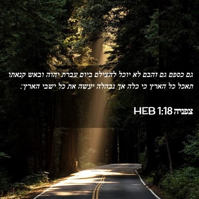 Picture 02 - צפניה 1:18 HEB - גם כספם גם זהבם לא יוכל - Bible Verse Picture
