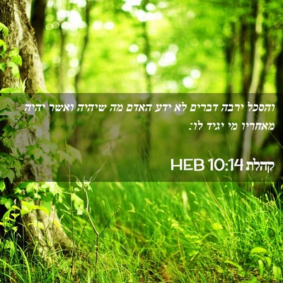 Picture 02 - קהלת 10:14 HEB - והסכל ירבה דברים לא ידע - Bible Verse Picture
