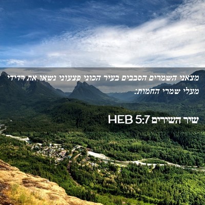 Picture 02 - שיר השירים 5:7 HEB - מצאני השמרים הסבבים בעיר - Bible Verse Picture