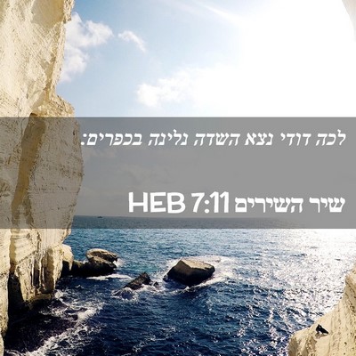 Picture 02 - שיר השירים 7:11 HEB - לכה דודי נצא השדה נלינה - Bible Verse Picture