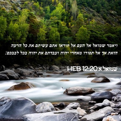 Picture 02 - שמואל א 12:20 HEB - ויאמר שמואל אל העם אל תיראו - Bible Verse Picture