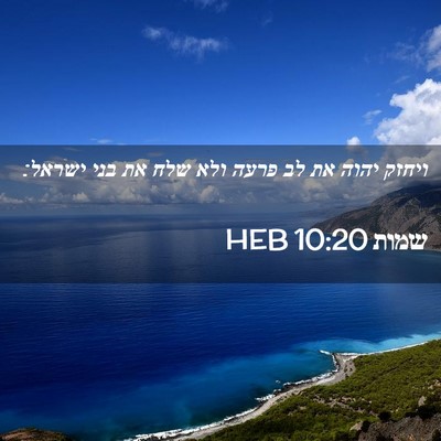 Picture 02 - שמות 10:20 HEB - ויחזק יהוה את לב פרעה ולא - Bible Verse Picture