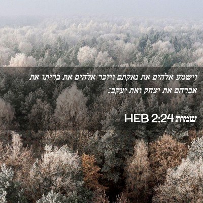 Picture 02 - שמות 2:24 HEB - וישמע אלהים את נאקתם ויזכר - Bible Verse Picture