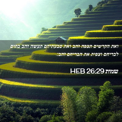 Picture 02 - שמות 26:29 HEB - ואת הקרשים תצפה זהב ואת - Bible Verse Picture