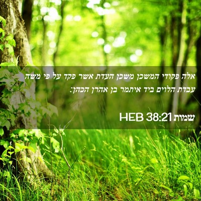 Picture 02 - שמות 38:21 HEB - אלה פקודי המשכן משכן העדת - Bible Verse Picture