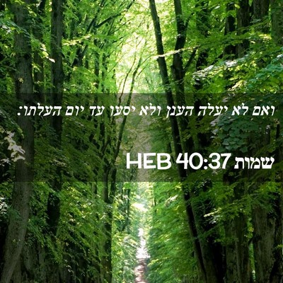 Picture 02 - שמות 40:37 HEB - ואם לא יעלה הענן ולא יסעו - Bible Verse Picture
