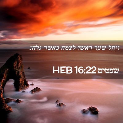Picture 02 - שפטים 16:22 HEB - ויחל שער ראשו לצמח כאשר - Bible Verse Picture