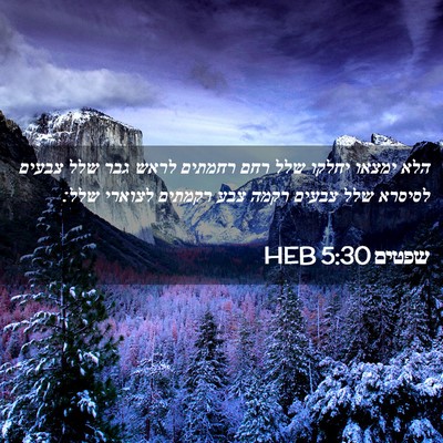 Picture 02 - שפטים 5:30 HEB - הלא ימצאו יחלקו שלל רחם - Bible Verse Picture