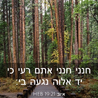 Picture 03 - איוב 19:21 HEB - חנני חנני אתם רעי כי יד - Bible Verse Picture