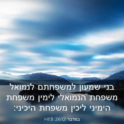 Picture 03 - במדבר 26:12 HEB - בני שמעון למשפחתם לנמואל - Bible Verse Picture