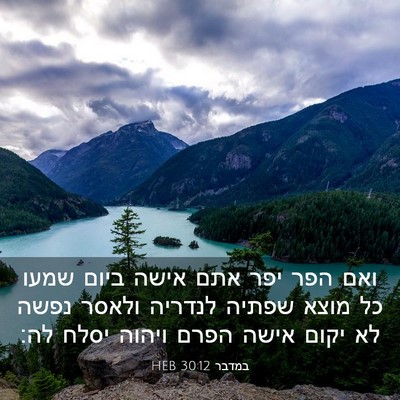 Picture 03 - במדבר 30:12 HEB - ואם הפר יפר אתם אישה ביום - Bible Verse Picture