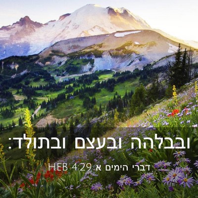Picture 03 - דברי הימים א 4:29 HEB - ובבלהה ובעצם - Bible Verse Picture