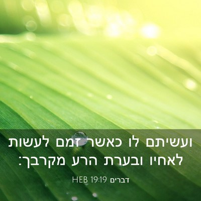 Picture 03 - דברים 19:19 HEB - ועשיתם לו כאשר זמם לעשות - Bible Verse Picture