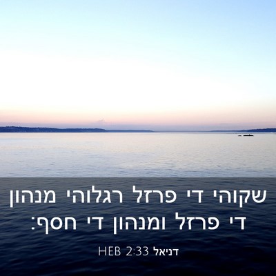 Picture 03 - דניאל 2:33 HEB - שקוהי די פרזל רגלוהי מנהון - Bible Verse Picture