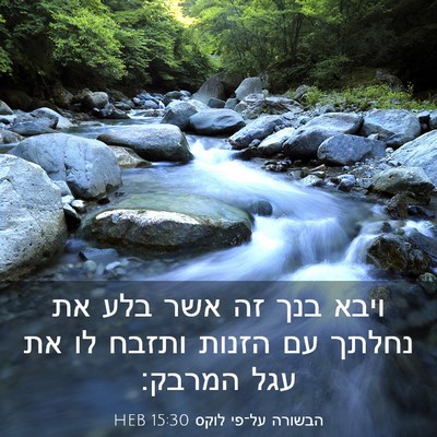 Picture 03 - הבשורה על־פי לוקס 15:30 HEB - ויבא בנך זה אשר בלע את - Bible Verse Picture