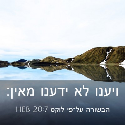 Picture 03 - הבשורה על־פי לוקס 20:7 HEB - ויענו לא ידענו - Bible Verse Picture