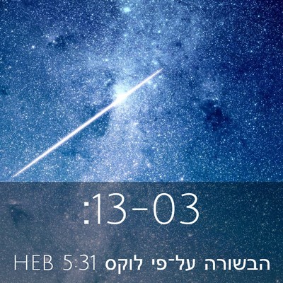 Picture 03 - הבשורה על־פי לוקס 5:31 HEB -  - Bible Verse Picture
