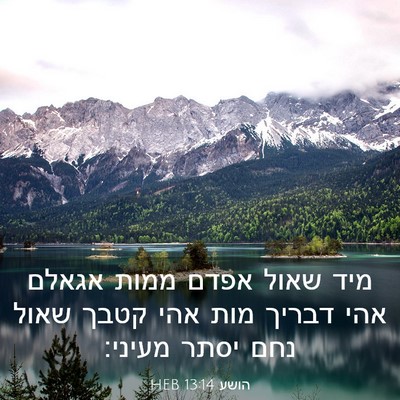 Picture 03 - הושע 13:14 HEB - מיד שאול אפדם ממות אגאלם - Bible Verse Picture