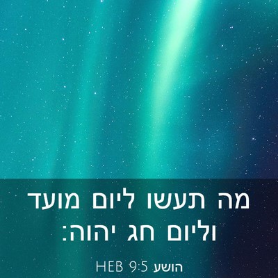Picture 03 - הושע 9:5 HEB - מה תעשו ליום מועד וליום חג - Bible Verse Picture
