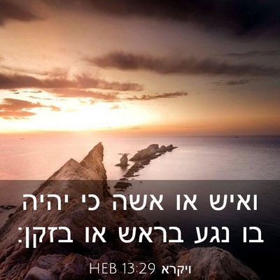 Picture 03 - ויקרא 13:29 HEB - ואיש או אשה כי יהיה בו נגע - Bible Verse Picture