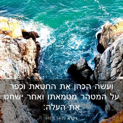 Picture 03 - ויקרא 14:19 HEB - ועשה הכהן את החטאת וכפר על - Bible Verse Picture
