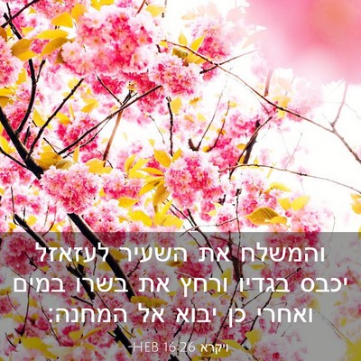 Picture 03 - ויקרא 16:26 HEB - והמשלח את השעיר לעזאזל - Bible Verse Picture