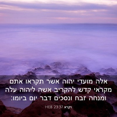 Picture 03 - ויקרא 23:37 HEB - אלה מועדי יהוה אשר תקראו - Bible Verse Picture