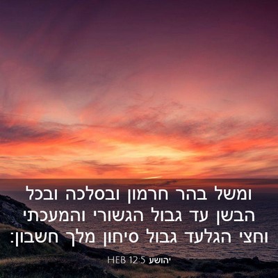 Picture 03 - יהושע 12:5 HEB - ומשל בהר חרמון ובסלכה ובכל - Bible Verse Picture