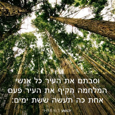 Picture 03 - יהושע 6:3 HEB - וסבתם את העיר כל אנשי - Bible Verse Picture