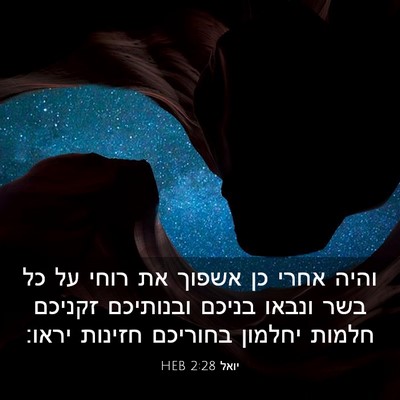 Picture 03 - יואל 2:28 HEB - והיה אחרי כן אשפוך את רוחי - Bible Verse Picture