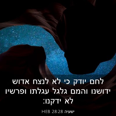Picture 03 - ישעיה 28:28 HEB - לחם יודק כי לא לנצח אדוש - Bible Verse Picture