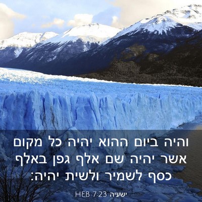 Picture 03 - ישעיה 7:23 HEB - והיה ביום ההוא יהיה כל מקום - Bible Verse Picture