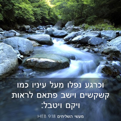 Picture 03 - מעשי השליחים 9:18 HEB - וכרגע נפלו מעל עיניו כמו - Bible Verse Picture