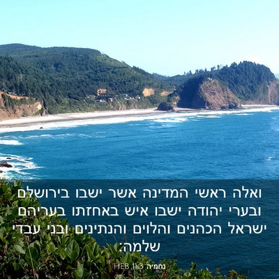 Picture 03 - נחמיה 11:3 HEB - ואלה ראשי המדינה אשר ישבו - Bible Verse Picture
