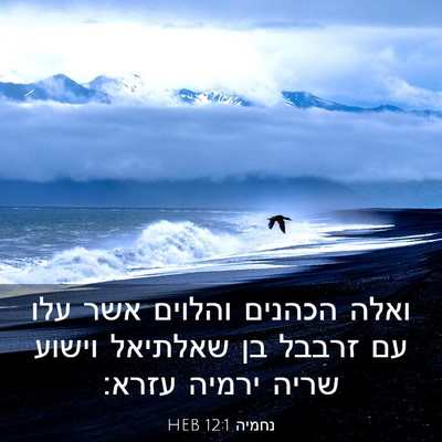Picture 03 - נחמיה 12:1 HEB - ואלה הכהנים והלוים אשר עלו - Bible Verse Picture