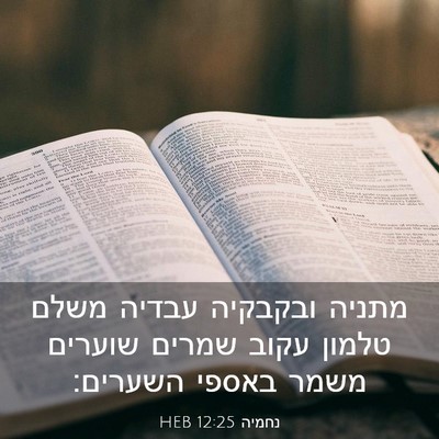 Picture 03 - נחמיה 12:25 HEB - מתניה ובקבקיה עבדיה משלם - Bible Verse Picture