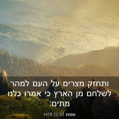 Picture 03 - שמות 12:33 HEB - ותחזק מצרים על העם למהר - Bible Verse Picture