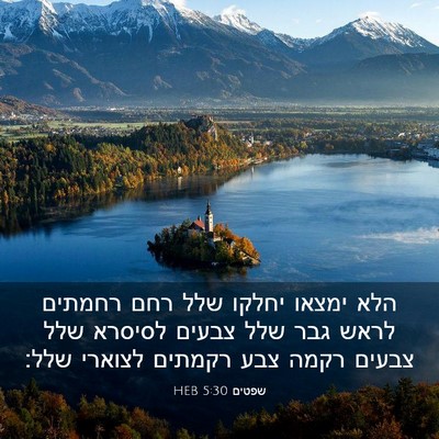 Picture 03 - שפטים 5:30 HEB - הלא ימצאו יחלקו שלל רחם - Bible Verse Picture