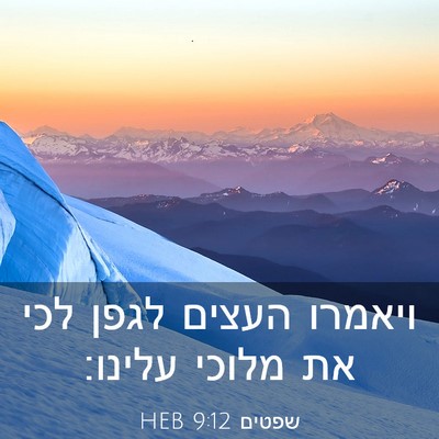 Picture 03 - שפטים 9:12 HEB - ויאמרו העצים לגפן לכי את - Bible Verse Picture