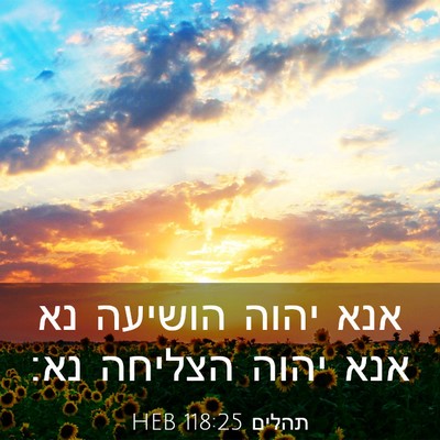 Picture 03 - תהלים 118:25 HEB - אנא יהוה הושיעה נא אנא יהוה - Bible Verse Picture