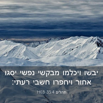Picture 03 - תהלים 35:4 HEB - יבשו ויכלמו מבקשי נפשי - Bible Verse Picture