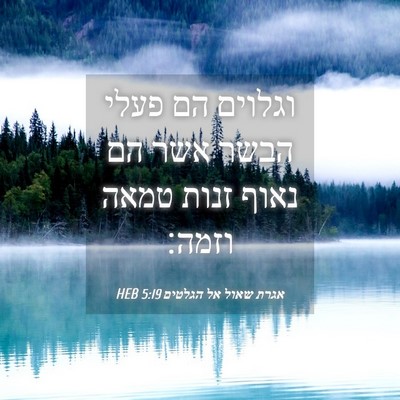 Picture 04 - אגרת שאול אל הגלטים 5:19 HEB - וגלוים הם פעלי הבשר אשר הם - Bible Verse Picture