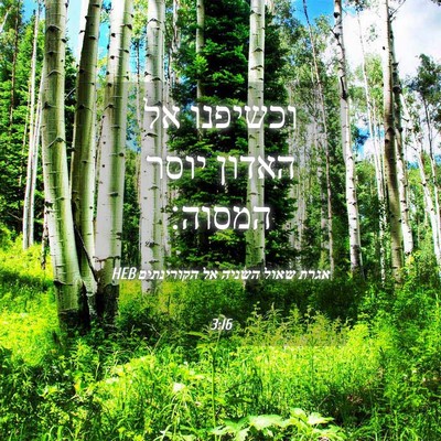 Picture 04 - אגרת שאול השניה אל הקורינתים 3:16 HEB - וכשיפנו אל האדון יוסר - Bible Verse Picture