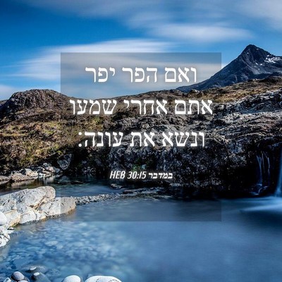 Picture 04 - במדבר 30:15 HEB - ואם הפר יפר אתם אחרי שמעו - Bible Verse Picture