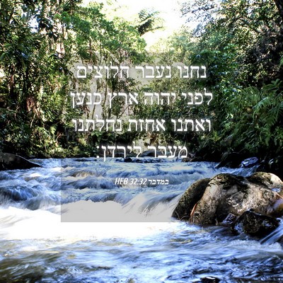 Picture 04 - במדבר 32:32 HEB - נחנו נעבר חלוצים לפני יהוה - Bible Verse Picture