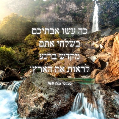 Picture 04 - במדבר 32:8 HEB - כה עשו אבתיכם בשלחי אתם - Bible Verse Picture