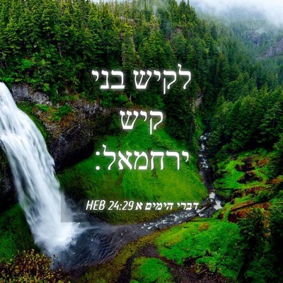 Picture 04 - דברי הימים א 24:29 HEB - לקיש בני קיש - Bible Verse Picture