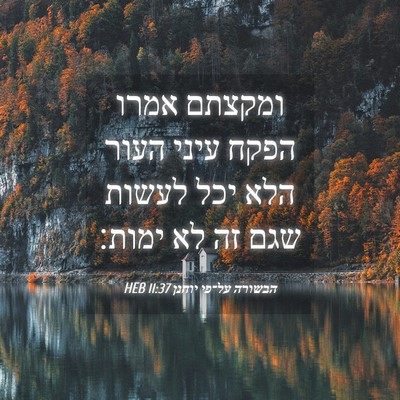 Picture 04 - הבשורה על־פי יוחנן 11:37 HEB - ומקצתם אמרו הפקח עיני העור - Bible Verse Picture