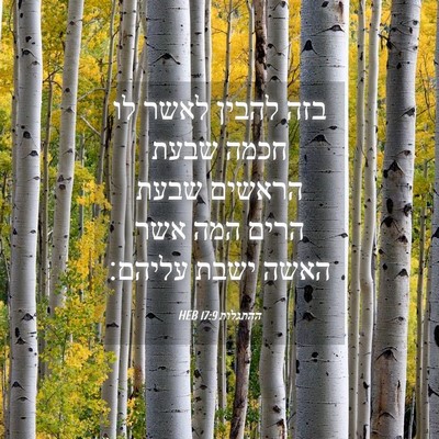 Picture 04 - ההתגלות 17:9 HEB - בזה להבין לאשר לו חכמה שבעת - Bible Verse Picture