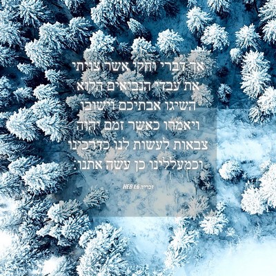 Picture 04 - זכריה 1:6 HEB - אך דברי וחקי אשר צויתי את - Bible Verse Picture